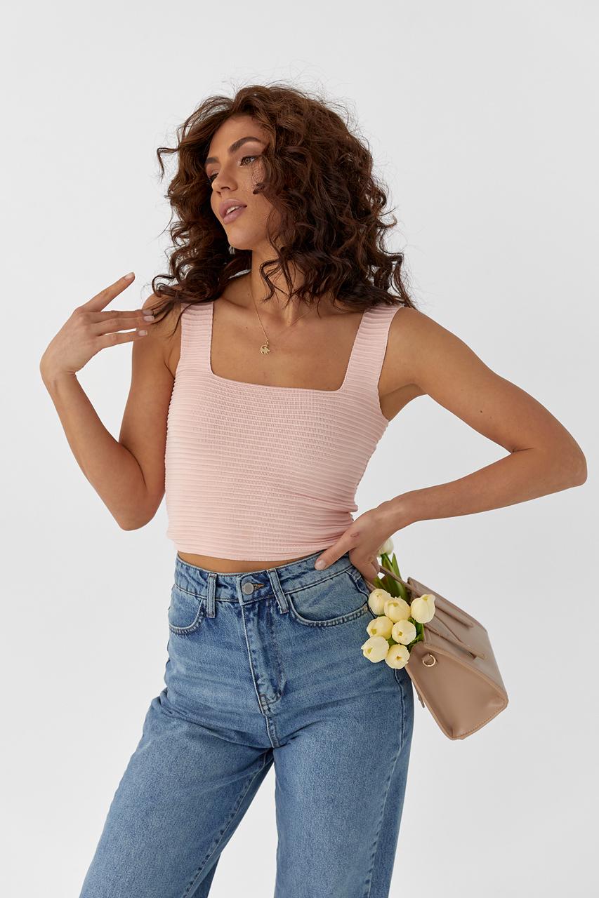 Топ женский на широких бретелях Barley S Пудровый (9498474)