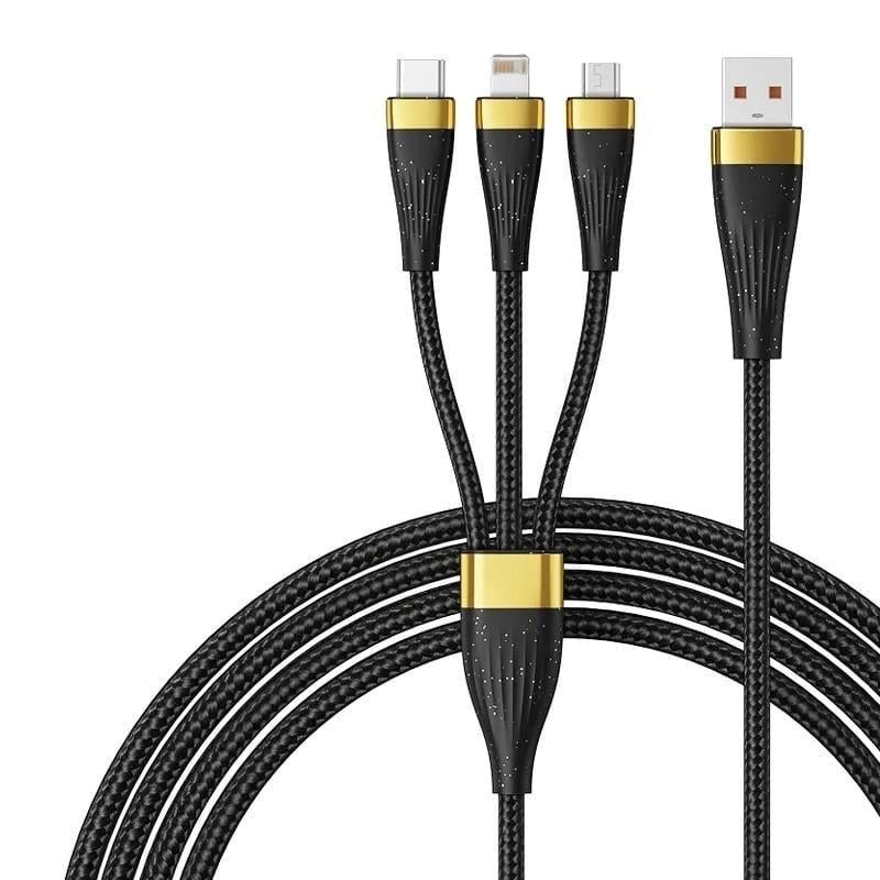Кабель Asometech 100w Type-C/Lightning/microUSB - USB 125 см (25397465)