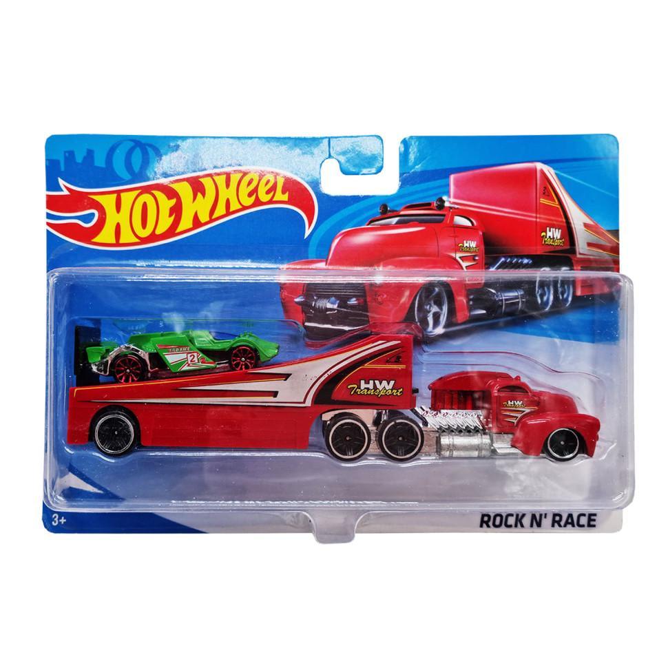 Ігровий набір машинок t k937 1 Зелений 1 з трейлером (RLT35304)