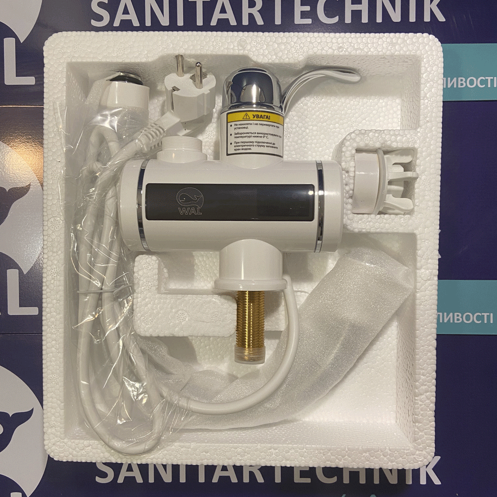 Проточный водонагреватель для кухни WAL LOTER7-A502 3 кВт - фото 4 Проточный водонагреватель для кухни WAL LOTER7-A502 3 кВт - фото 4