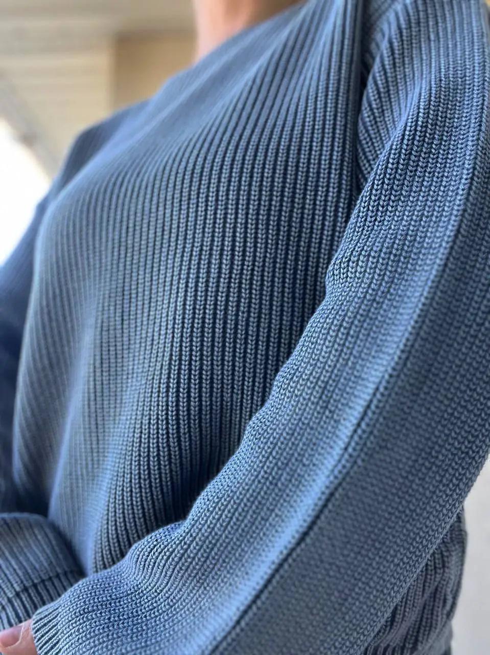 Светр жіночий A-N 875 варка в'язка OS Графітовий (3165) - фото 10 Светр жіночий A-N 875 варка в'язка OS Графітовий (3165) - фото 10