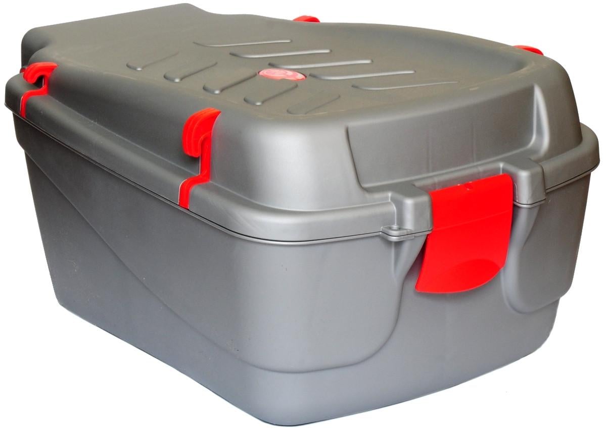 Кофр-контейнер на багажник велосипеда пластиковый Серый 5 л