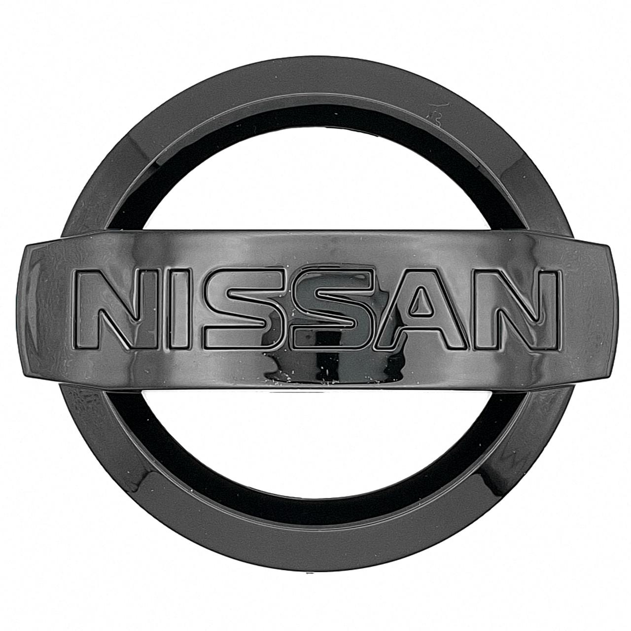 Эмблема Nissan ABS 88х75 мм Черный глянцевый (2834863613)