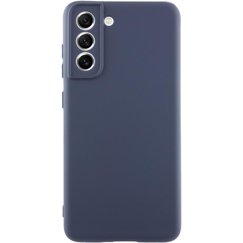 Чехол Silicone Cover Lakshmi Full Camera (AA) для Samsung Galaxy S21 FE  синий