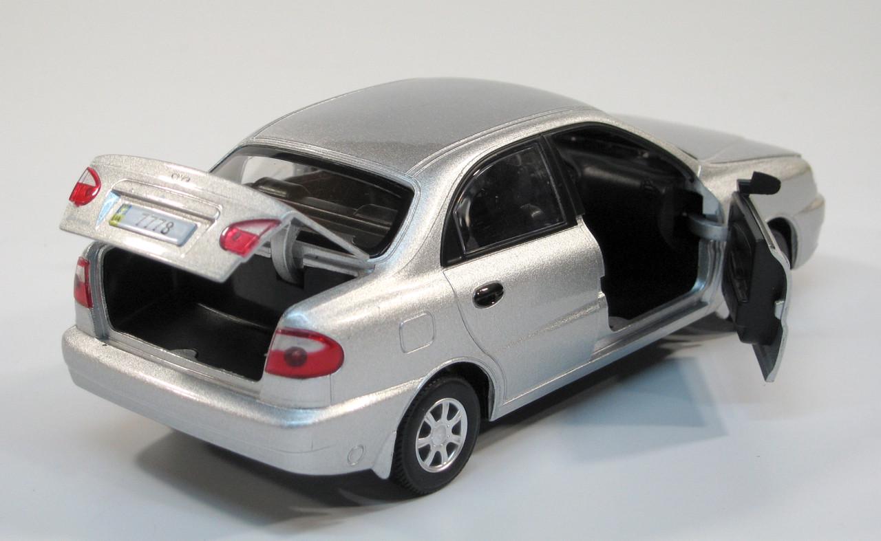 Модель металлическая Daewoo Lanos (7778 Silvery) - фото 5
