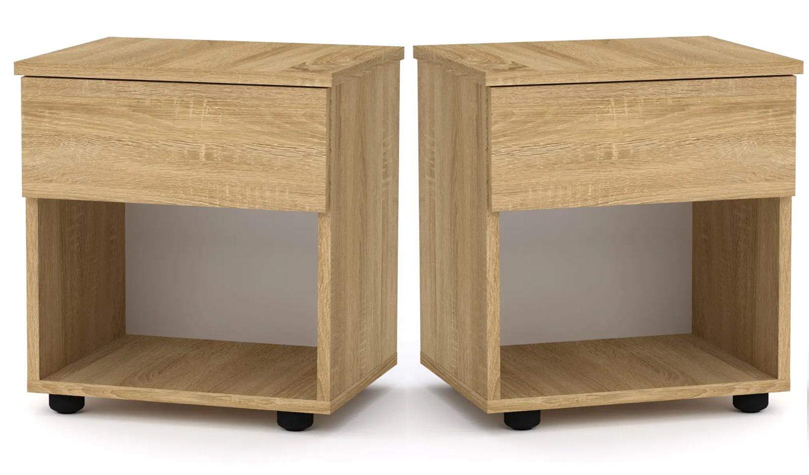 Тумба приліжкова комплект 2 шт. Компаніт ПКТ-8 Дуб сонома (26655971)