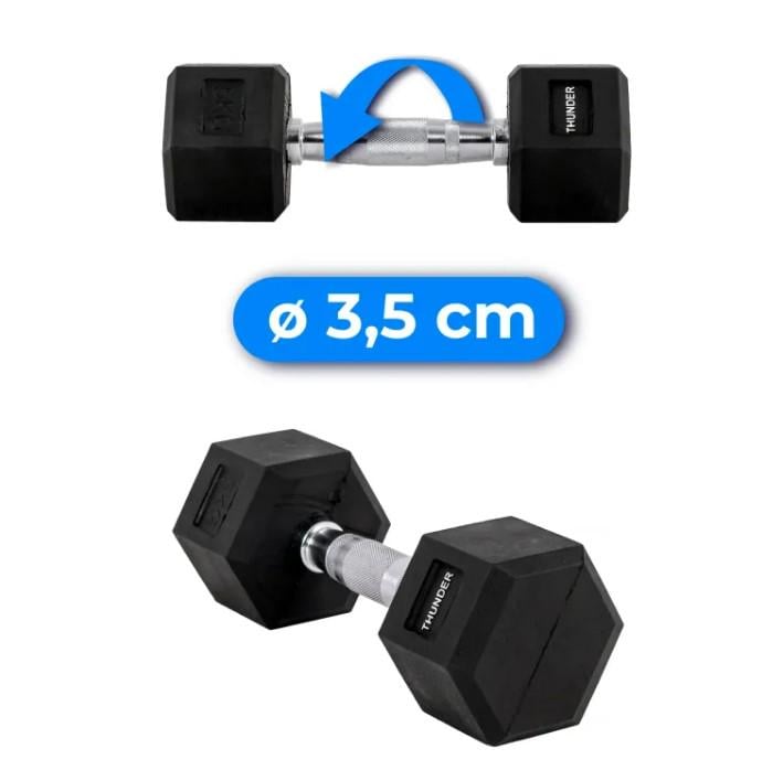 Гантель шестигранный Thunder 5 кг (HEXAGONAL-DUMBBELLS-5KG) - фото 2 Гантель шестигранный Thunder 5 кг (HEXAGONAL-DUMBBELLS-5KG) - фото 2
