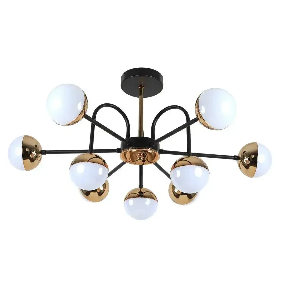 Люстра светодиодная Sirius на девять плафонов 63W 2700-6400К Золотой (B N4184/9)