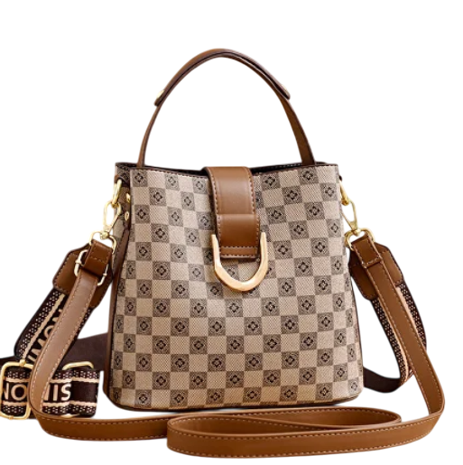 Жіноча сумка C00356-1 на 3 відділення Світло-коричневий