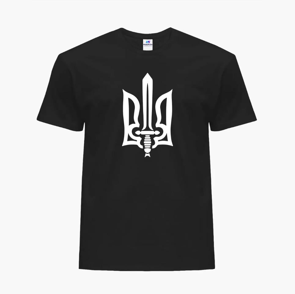 Футболка мужская "Трезубец" L Черный (9223-3730-2)