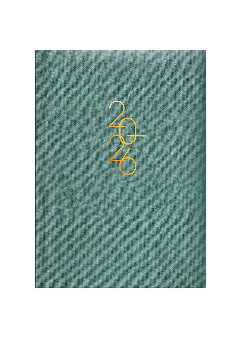 Офисный ежедневник карманный Brunnen 2026 Linesse Зеленый (73-736 69566)