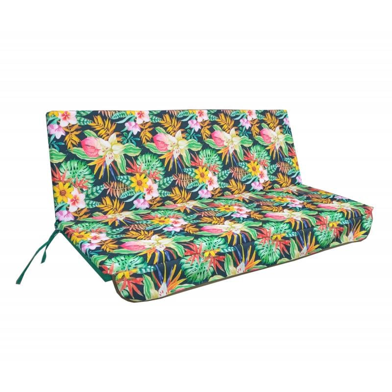 Матрас для качелей eGarden Floral водоотталкивающий 170x110x6 см