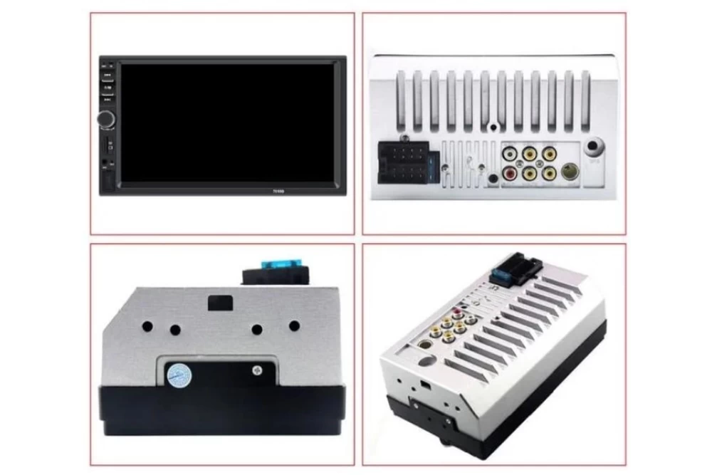 Автомагнитола 7018B 2DIN с пультом ДУ сенсорным дисплеем и поддержкой камеры заднего вида (374326) - фото 6