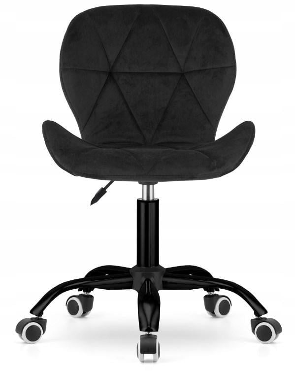 Кресло офисное компьютерное на колесах Bonro B-531 велюр Черный (4178) - фото 4
