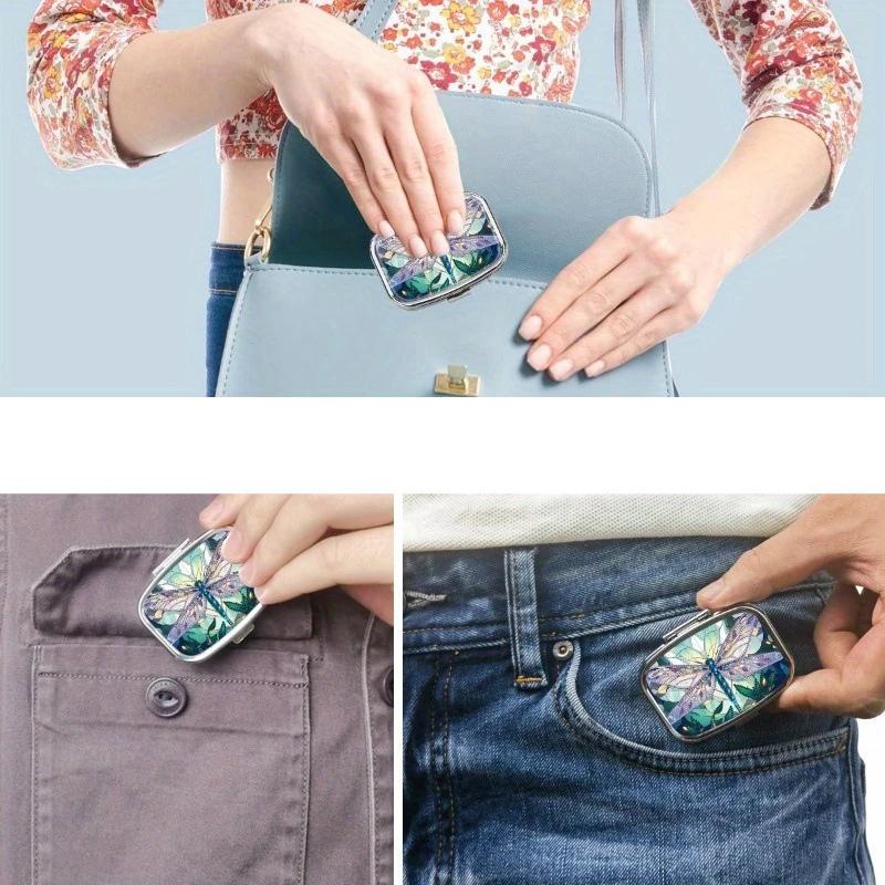 Таблетница Стрекоза металлическая на два отделения 5,5х4х1,5 см Разноцветный (D-0103) - фото 6 Таблетница Стрекоза металлическая на два отделения 5,5х4х1,5 см Разноцветный (D-0103) - фото 6