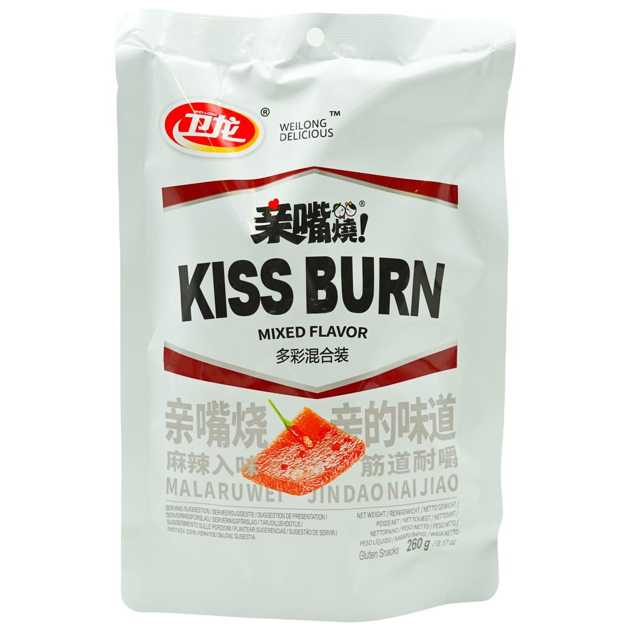 Снек латяо WEILONG Latiao Kiss Burn Mixed 260 г (000009544)