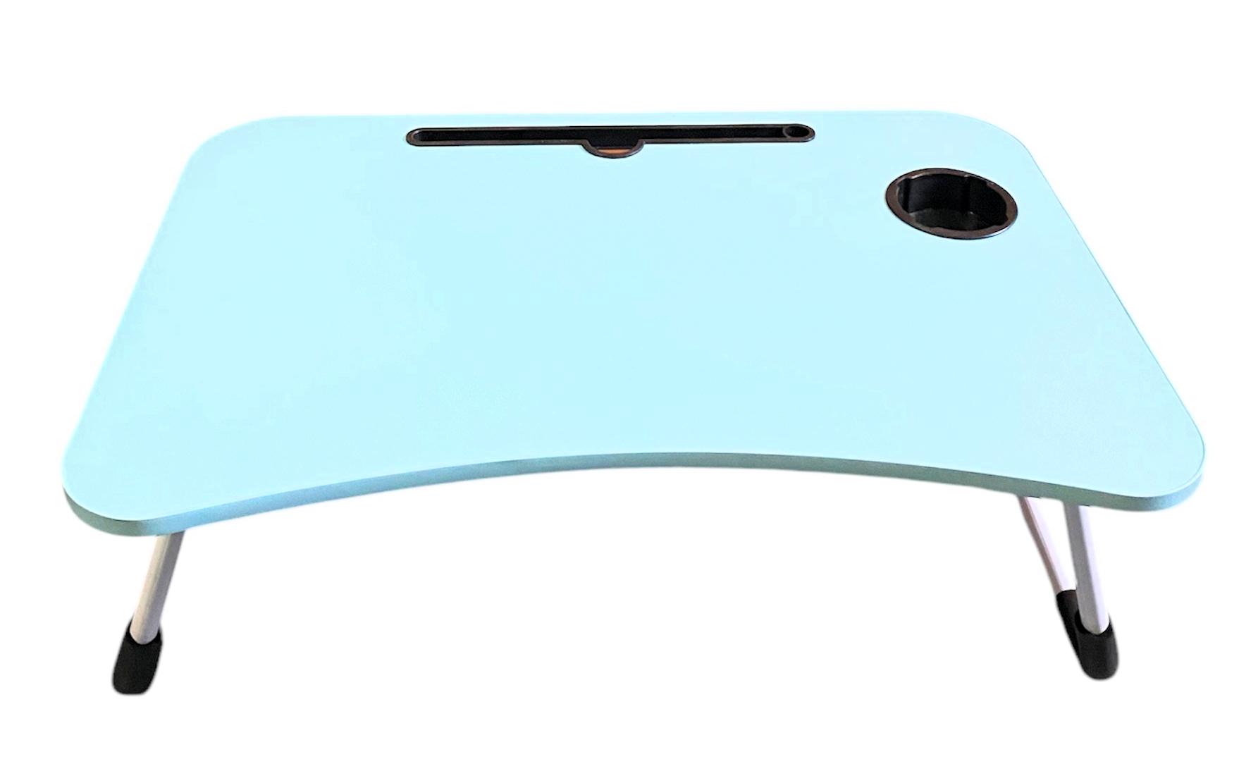 Столик для ноутбука/планшета/сніданків складний переносний стіл в ліжко з підставкою під стакан Блакитний - фото 3 Столик для ноутбука/планшета/сніданків складний переносний стіл в ліжко з підставкою під стакан Блакитний - фото 3
