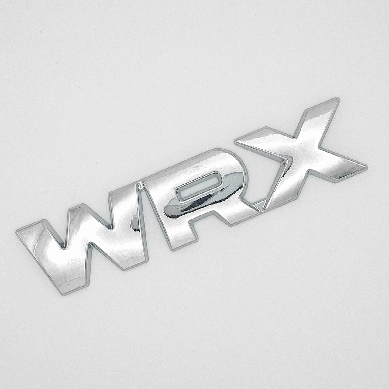 Эмблема надпись WRX Subaru металл 11,5х2,5 см Хром глянцевый (2881097225)