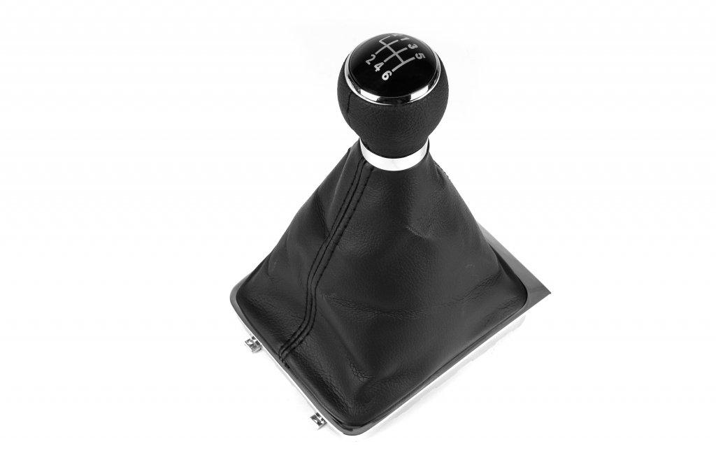 Ручка и чехол КПП тип-2 ABM для Volkswagen Passat B6 2006-2012 гг. кожзаменитель Черный