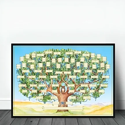 Картина семейное дерево 60х40 см (D00373)