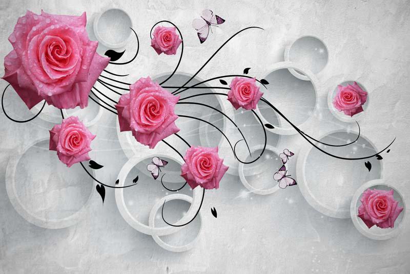 Фотообои Artside 3д розы 35073d