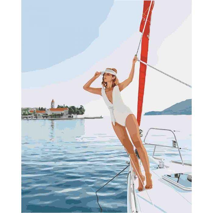 Картина по номерам Идейка Прогулка на яхте 2 40x50 см (skl-КНО4525)