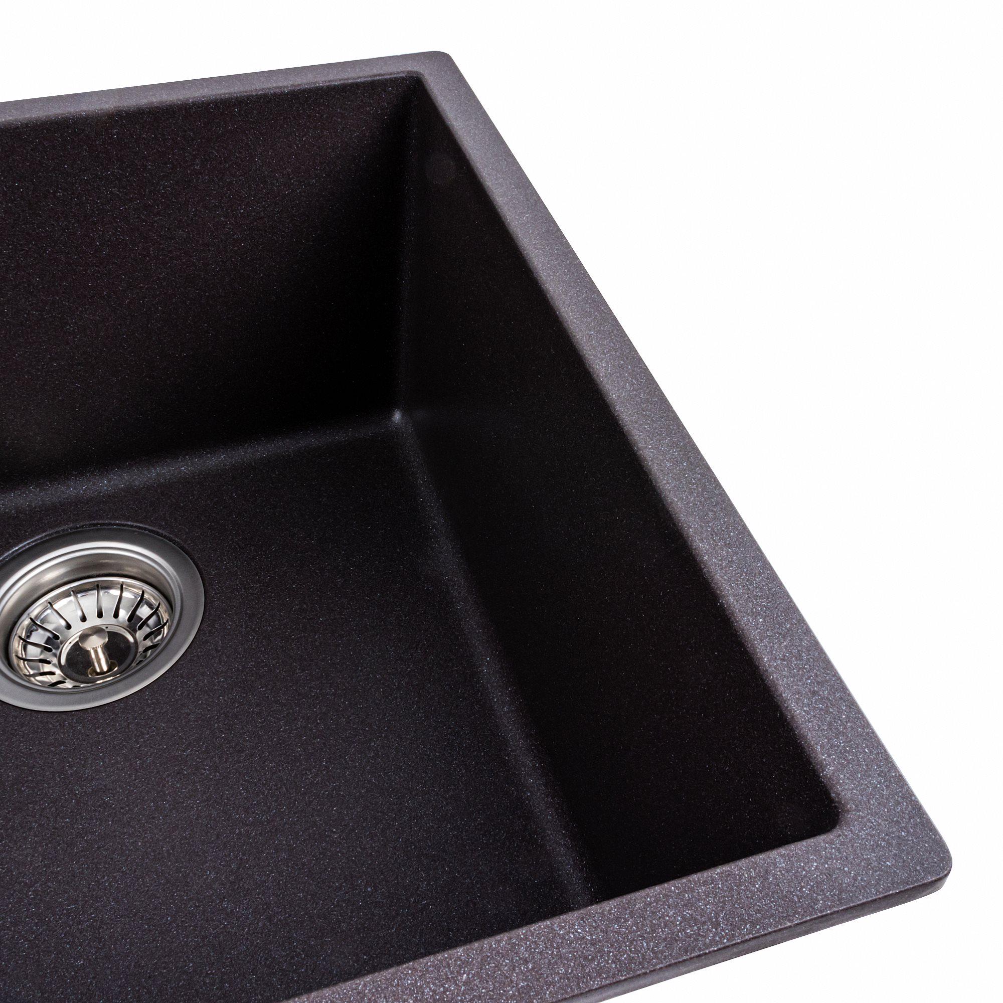 Мойка для кухни гранитная Platinum 4040 RUBA матовая Гренадин - фото 3 Мойка для кухни гранитная Platinum 4040 RUBA матовая Гренадин - фото 3