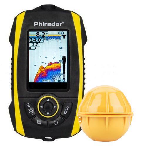 Ехолот для риболовлі Phiradar FF288W бездротовий 1-о промінь огляд 90° локація 45 м колір