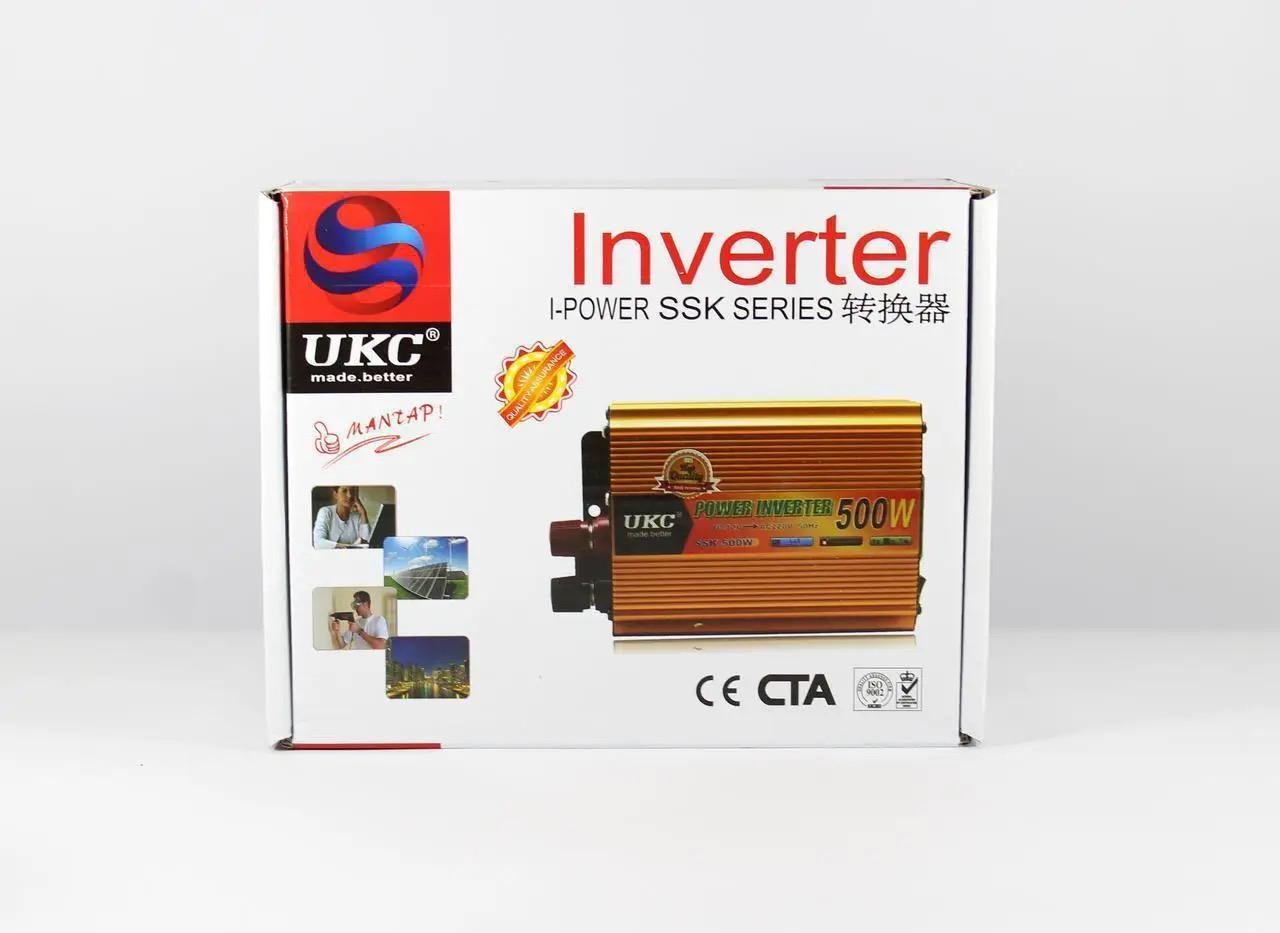 Автомобильный инвертор UKC 500W 12-220V USB 5V защита от перегрева и перегрузки (30824543) - фото 5 Автомобильный инвертор UKC 500W 12-220V USB 5V защита от перегрева и перегрузки (30824543) - фото 5