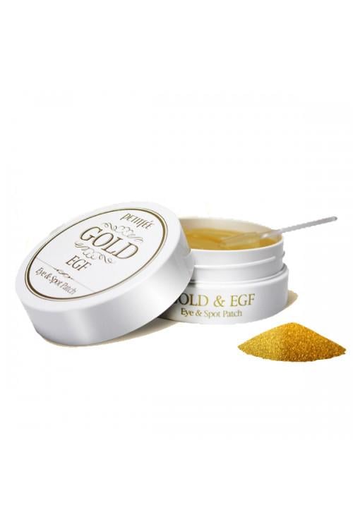 Патчи для глаз Petitfee Gold and EгF Eye and Spot Patch 60 шт. и 30 точечных патчей (004503)