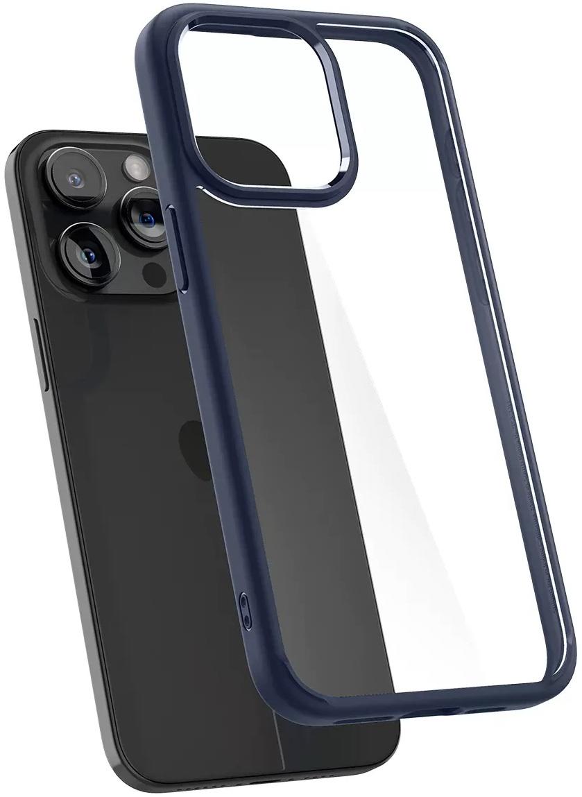 Чехол противоударный Spigen Ultra Hybrid для Iphone 15 Pro 6,1" Navy Blue ACS06711
