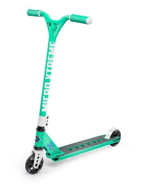 Трюковый самокат Micro MX Trixx 2.0 Mint/White (SA0185) - фото 1 Трюковый самокат Micro MX Trixx 2.0 Mint/White (SA0185) - фото 1