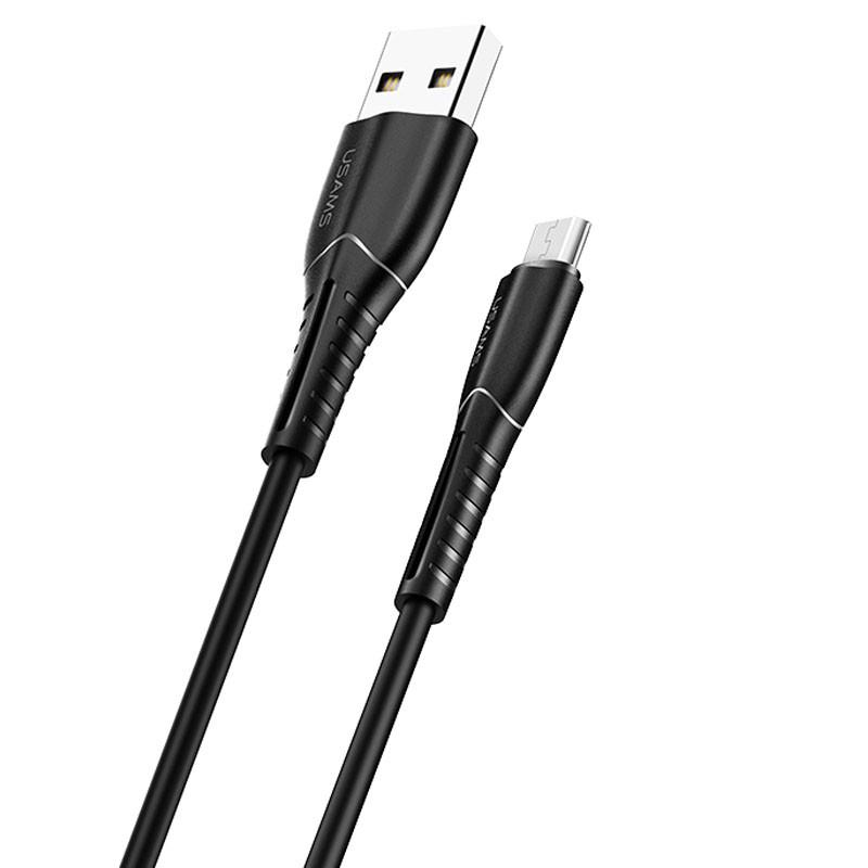 Кабель Usams US-SJ365 U35 USB/MicroUSB 1 м Black (00000062639_1)