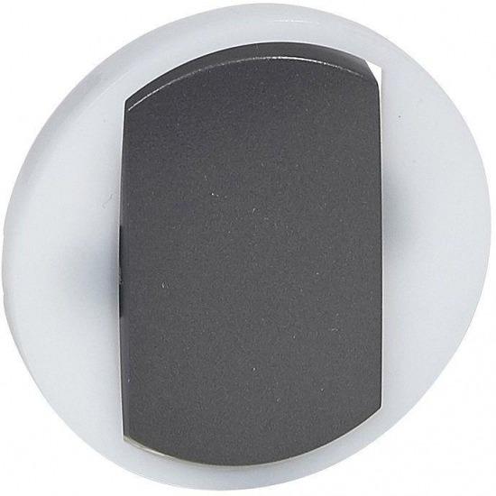 Накладка для выключателя с подсветкой по кругу 50x50 мм Графитовый (605638)