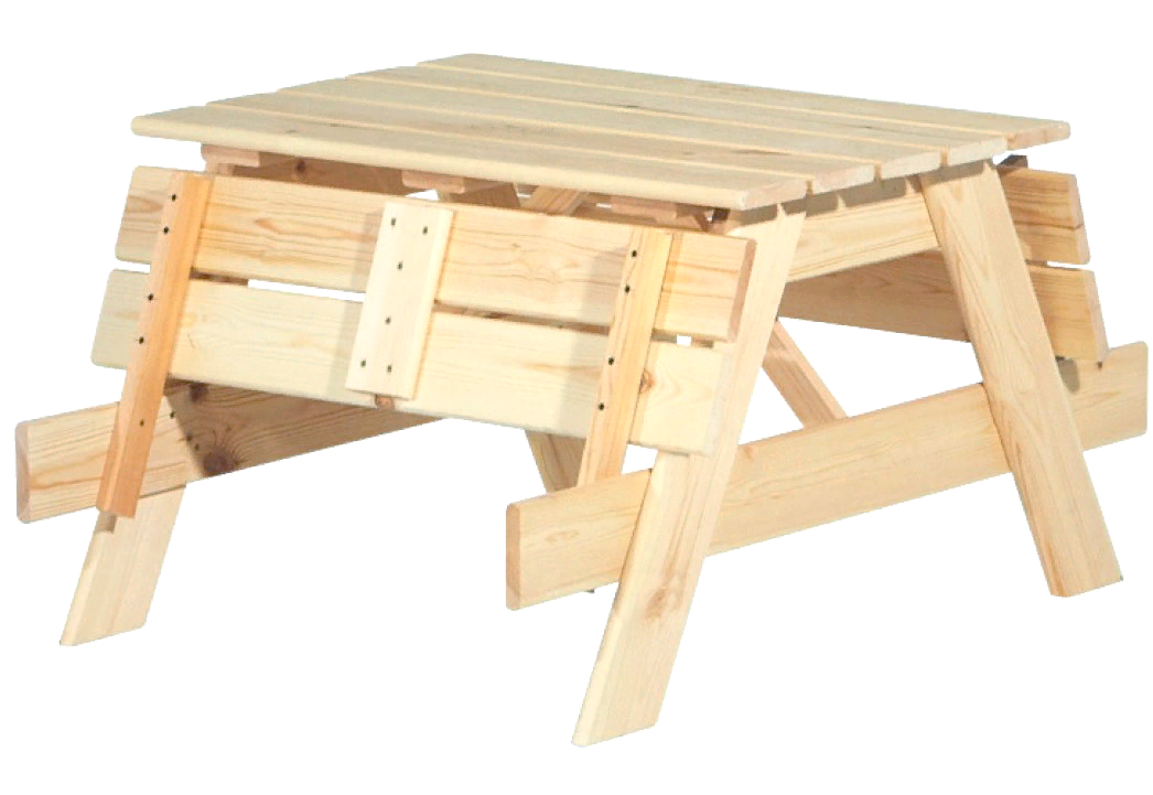 Столик садовий дитячий з дерева Россо Бланже (СДД-000301)