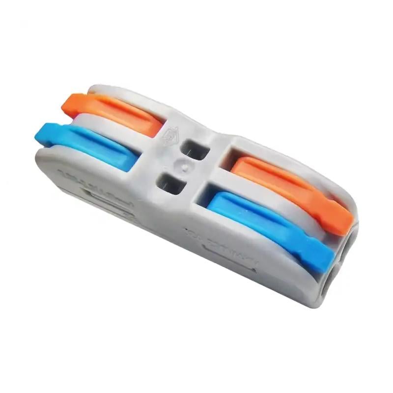 Клемма проходная Tactix 0,08-4 мм2 32А 2х1-2х1 одинарная 39х13х14,5 мм Разноцветный (CT422c)