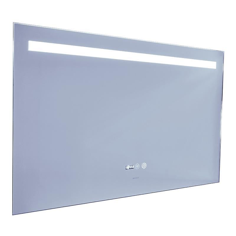 Зеркало для ванной комнаты MIXXUS STRONG MR05-100x60 с LED Touch/Anti-fog/диммером/часами (MI6009)