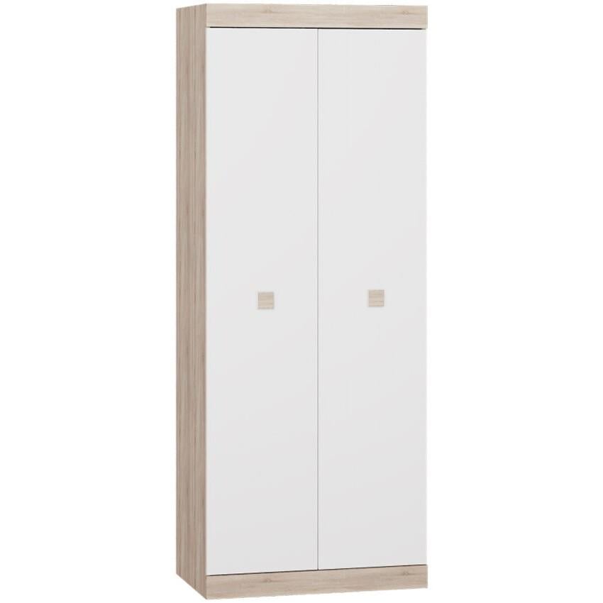 Шкаф распашной для дома Everest Соната 800 800х500х2050 мм Дуб сонома/Белый (30500)