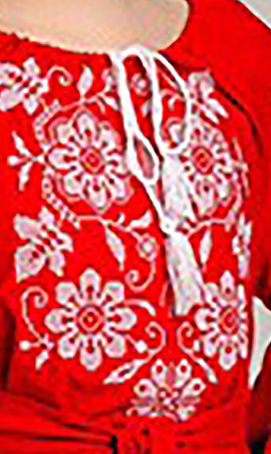 Сукня-вишиванка дитяча Вишиваночка р. 110 Червоний (850-8) - фото 4 Сукня-вишиванка дитяча Вишиваночка р. 110 Червоний (850-8) - фото 4