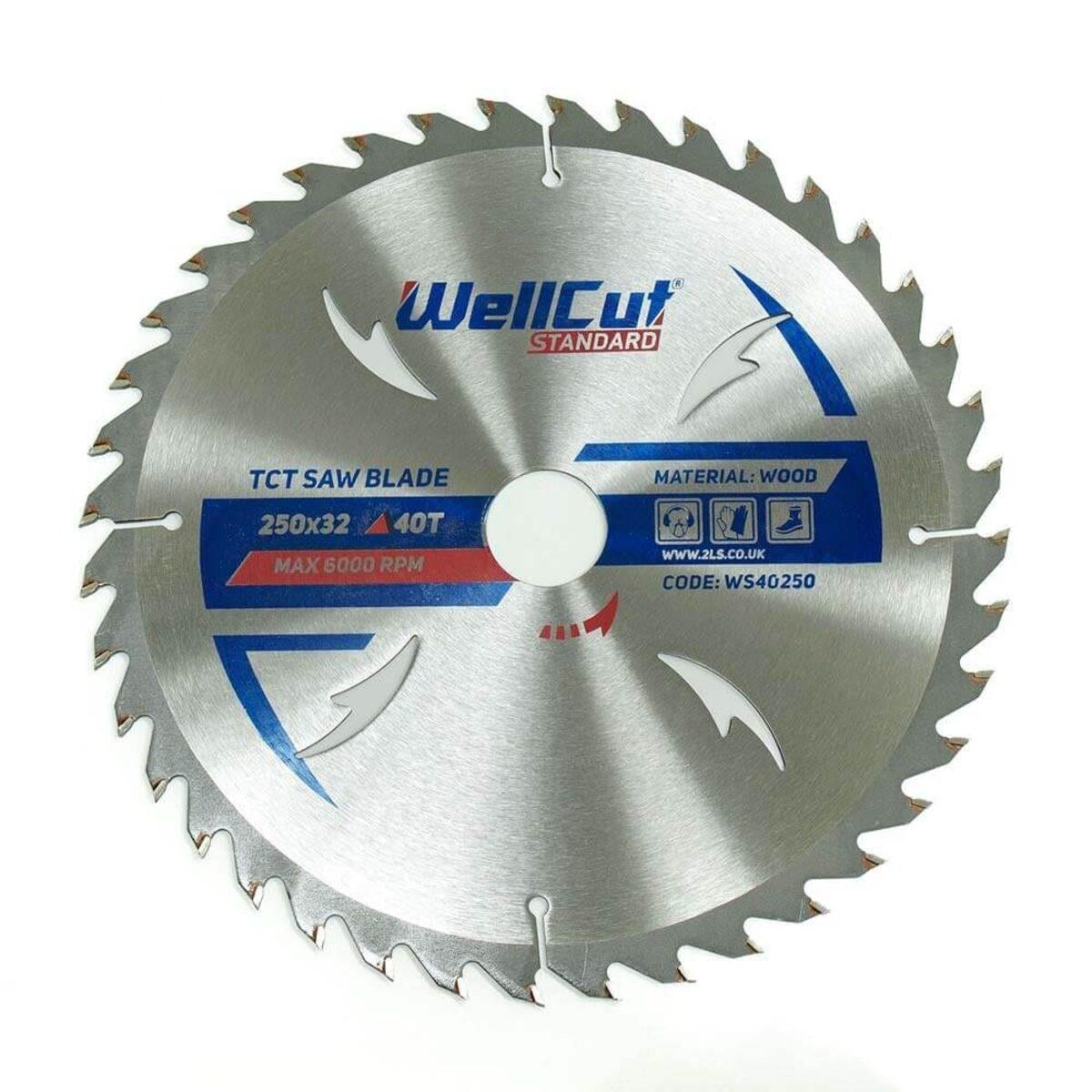 Пильный диск по дереву WellCut Standard 250х32 мм 40T (119107)