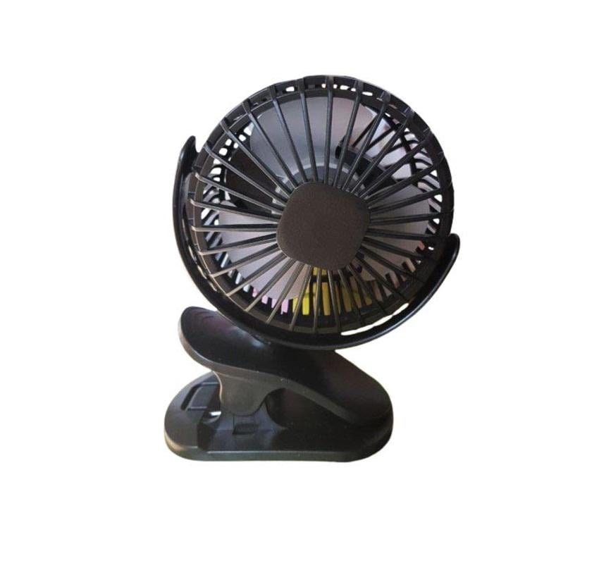 Вентилятор-прищепка беспроводной со съемным аккумулятором 360° 45 дБ 600 мАч