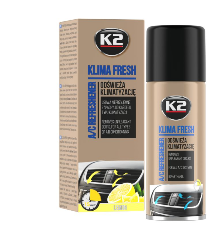 Очищувач кондиціонера K2 K222 Klima Fresh Lemon 150 мл (X-2267)