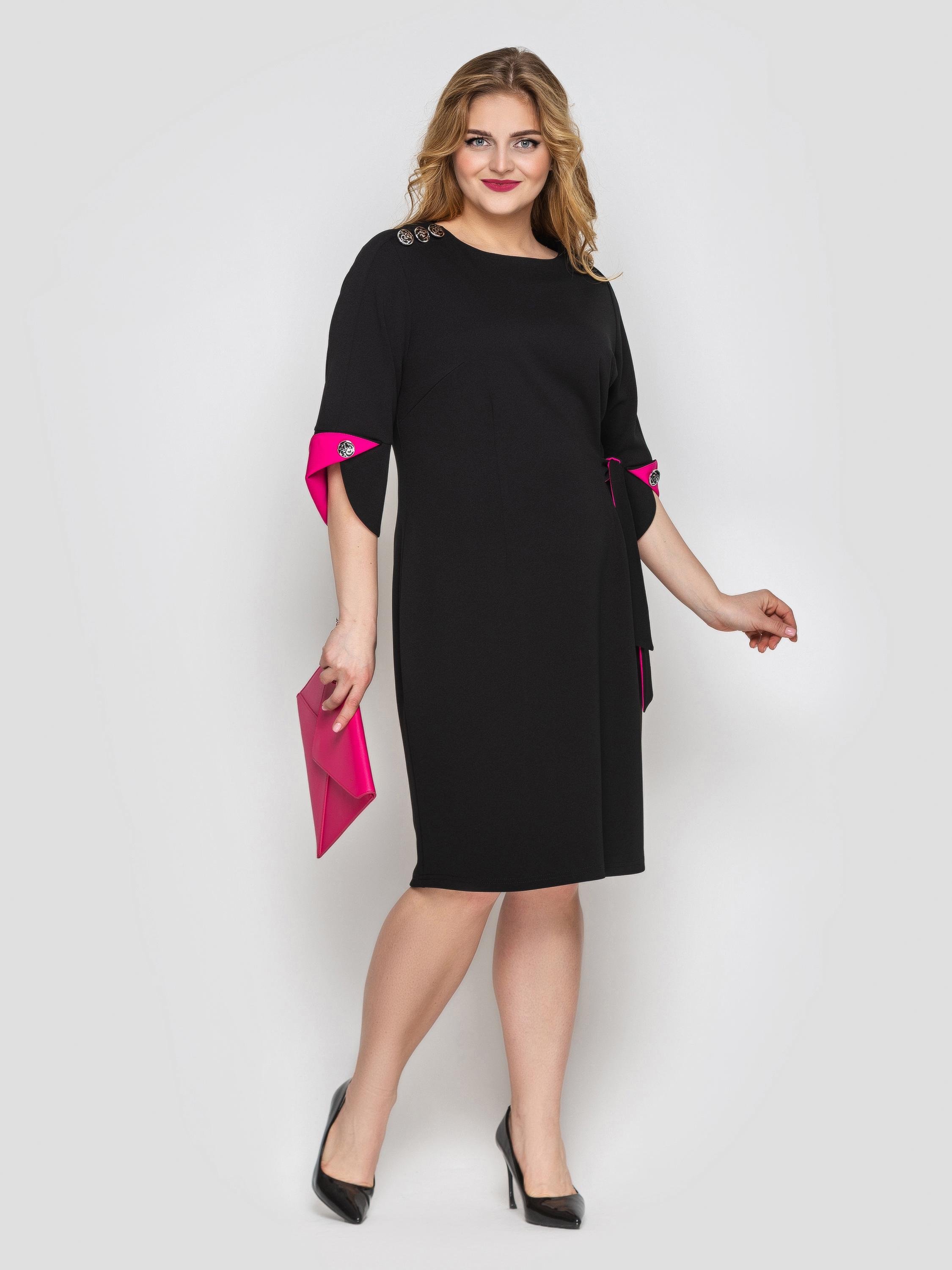 Платье VLAVI Джулия р. 54 Черный (121804-54) - фото 3 Платье VLAVI Джулия р. 54 Черный (121804-54) - фото 3