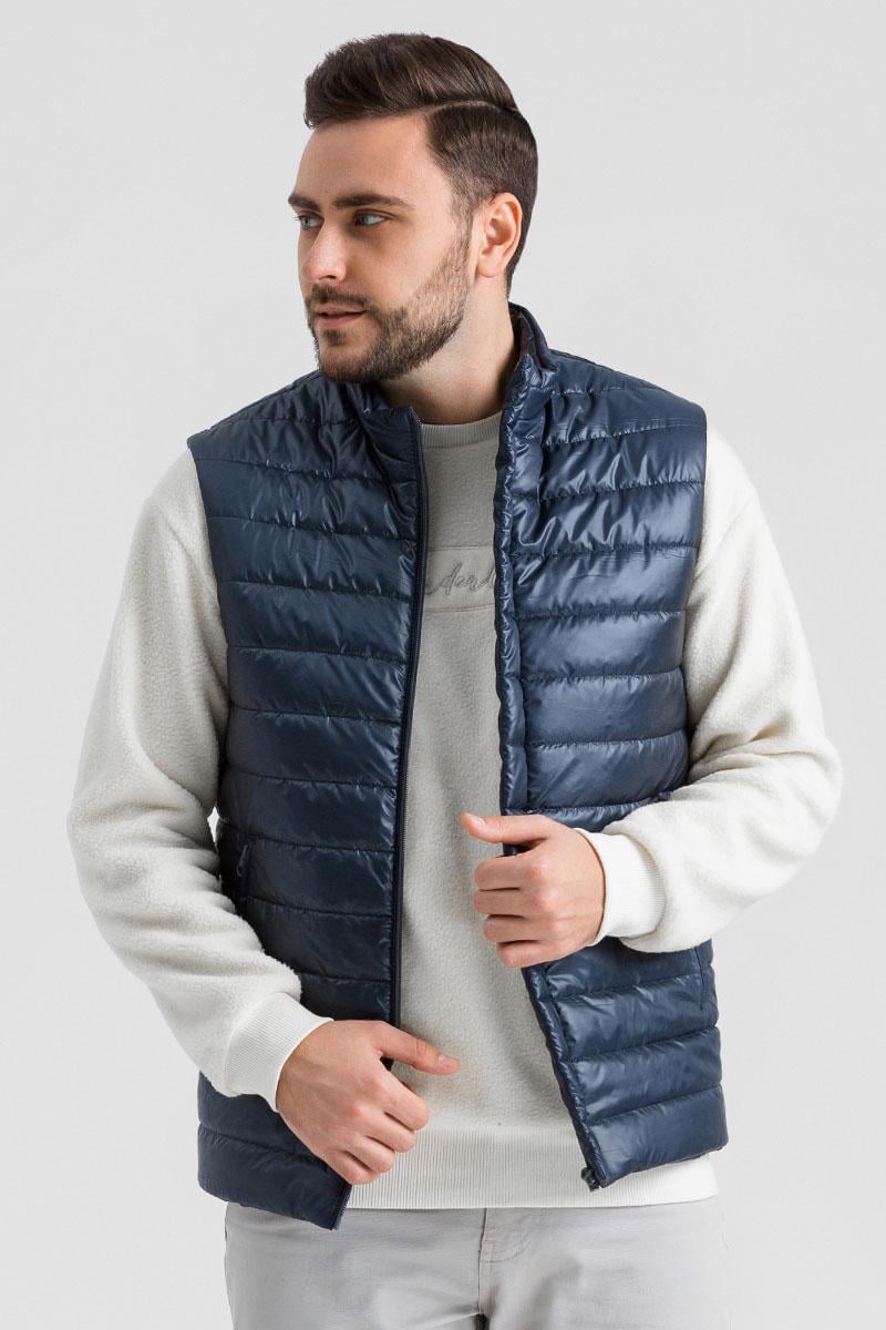 Жилет чоловічий осінній Gilet L Синій (C-047)