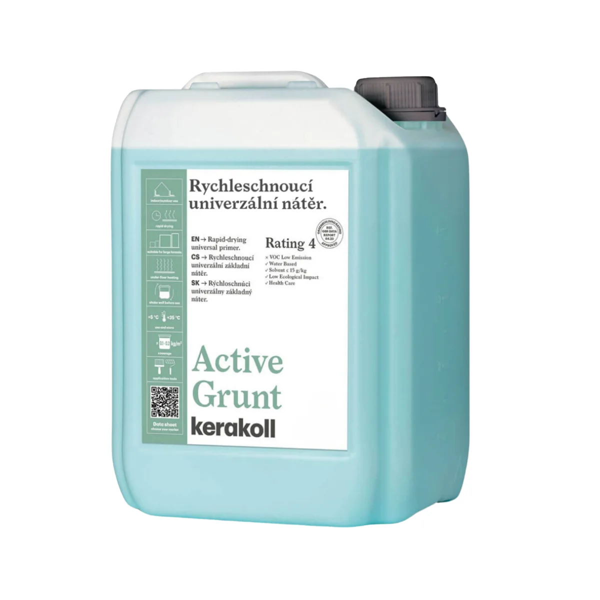 Грунтовка быстросохнущая универсальная Kerakoll Active Grunt 10 кг (82643) Грунтовка быстросохнущая универсальная Kerakoll Active Grunt 10 кг (82643)