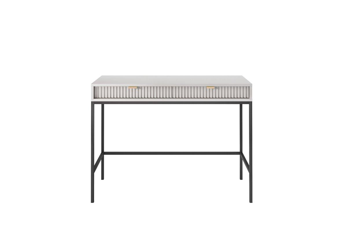 Стіл туалетний Perfect Home Nova T104 з 2 шухлядами та чорними ніжками Сірий (PFH-091268) - фото 4 Стіл туалетний Perfect Home Nova T104 з 2 шухлядами та чорними ніжками Сірий (PFH-091268) - фото 4