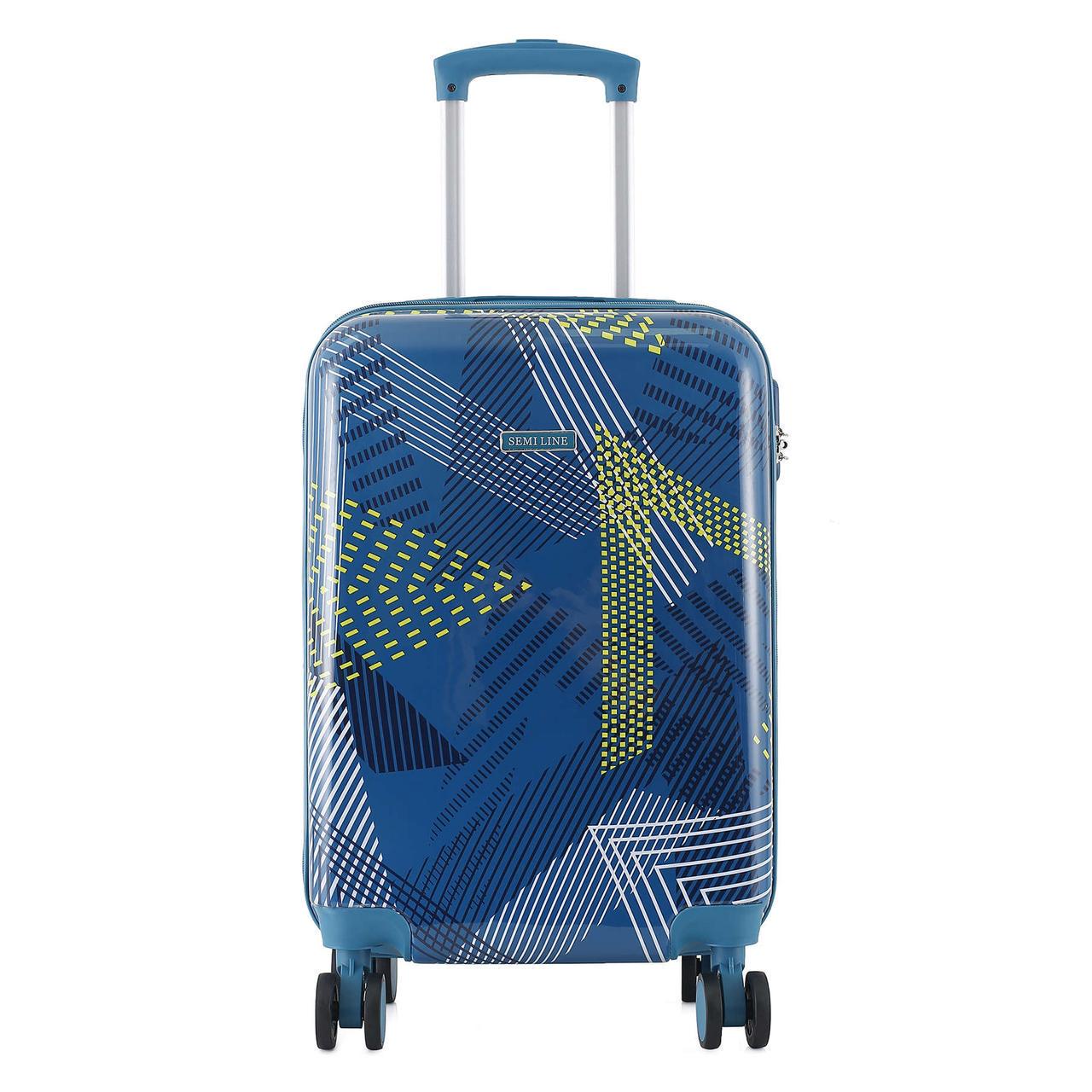 Чемодан SEMI LINE 20" S Blue Pattern (T5652-1) - фото 3 Чемодан SEMI LINE 20" S Blue Pattern (T5652-1) - фото 3