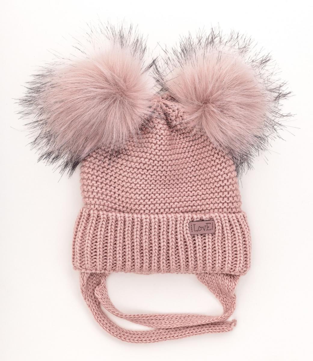 Шапка детская зимняя Alex Мия 44-48 см Пудровый Шапка детская зимняя Alex Мия 44-48 см Пудровый