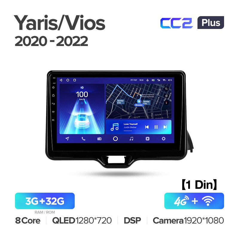 Автомагнітола штатна Teyes CC2 Plus для Toyota Yaris/Vios 2020-2022 Android (1795458808) - фото 6