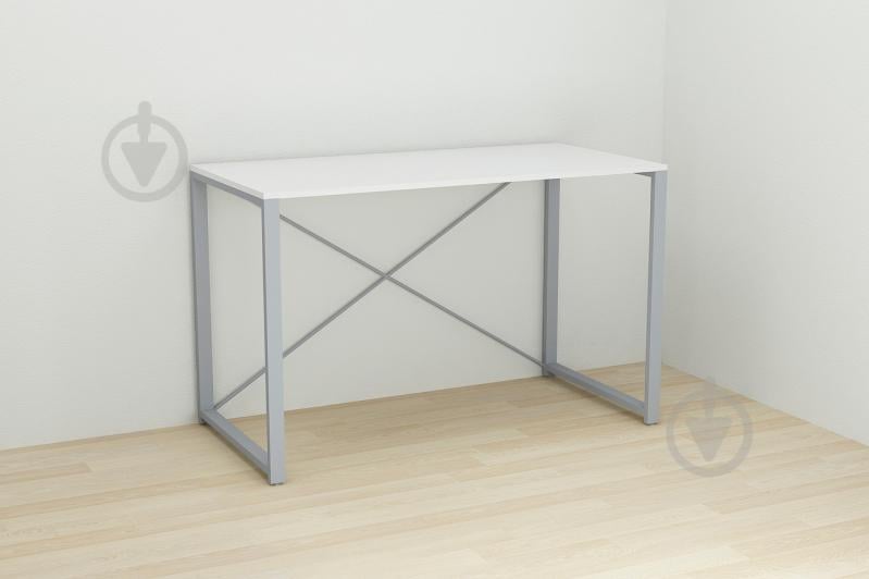 Письменный стол Ferrum-decor Конект 75x120x60 см Белый / Серый (XK00175)